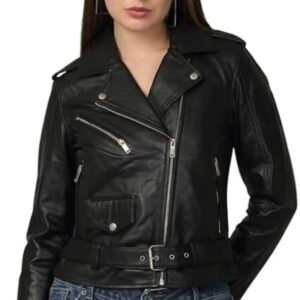 Classic Leather Woman Jacket